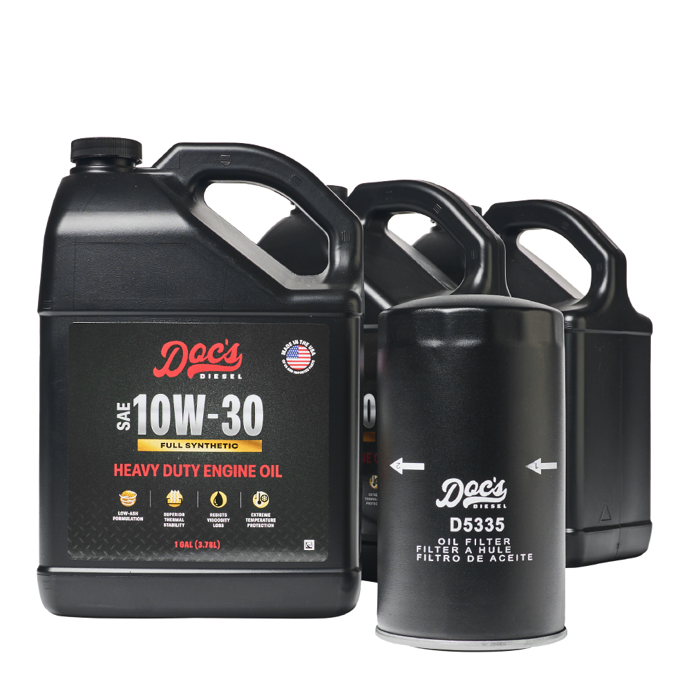 Doc's Diesel Dodge RAM 6.7L/5.9L Cummins 10W-30 Full Synthetic Oil Change Kit 1989-2024 brand_Doc's Diesel Gallons 3