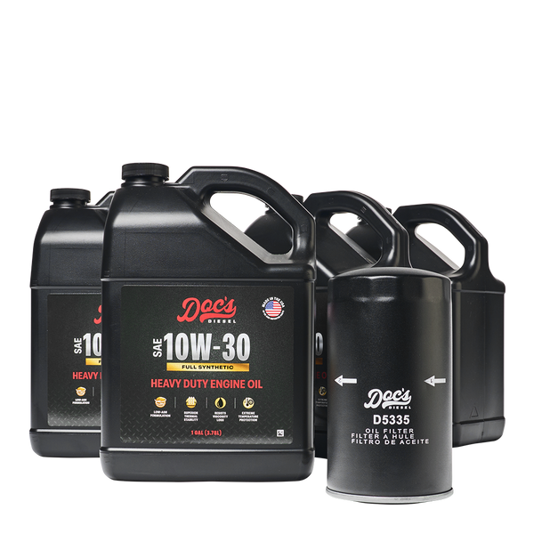 Doc's Diesel Dodge RAM 6.7L/5.9L Cummins 10W-30 Full Synthetic Oil Change Kit 1989-2024 brand_Doc's Diesel Gallons 4