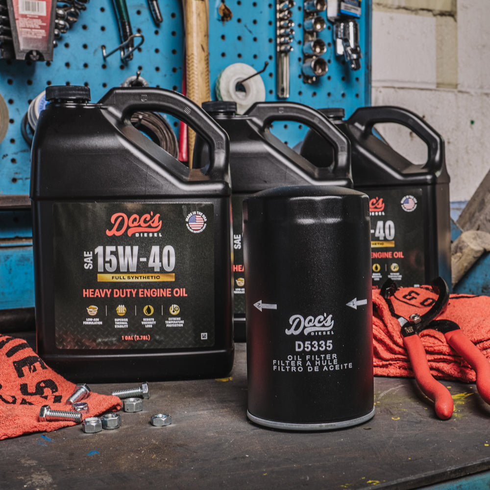 Doc's Diesel 5.9L/6.7L Cummins 15W-40 Full Synthetic Oil Change Kit