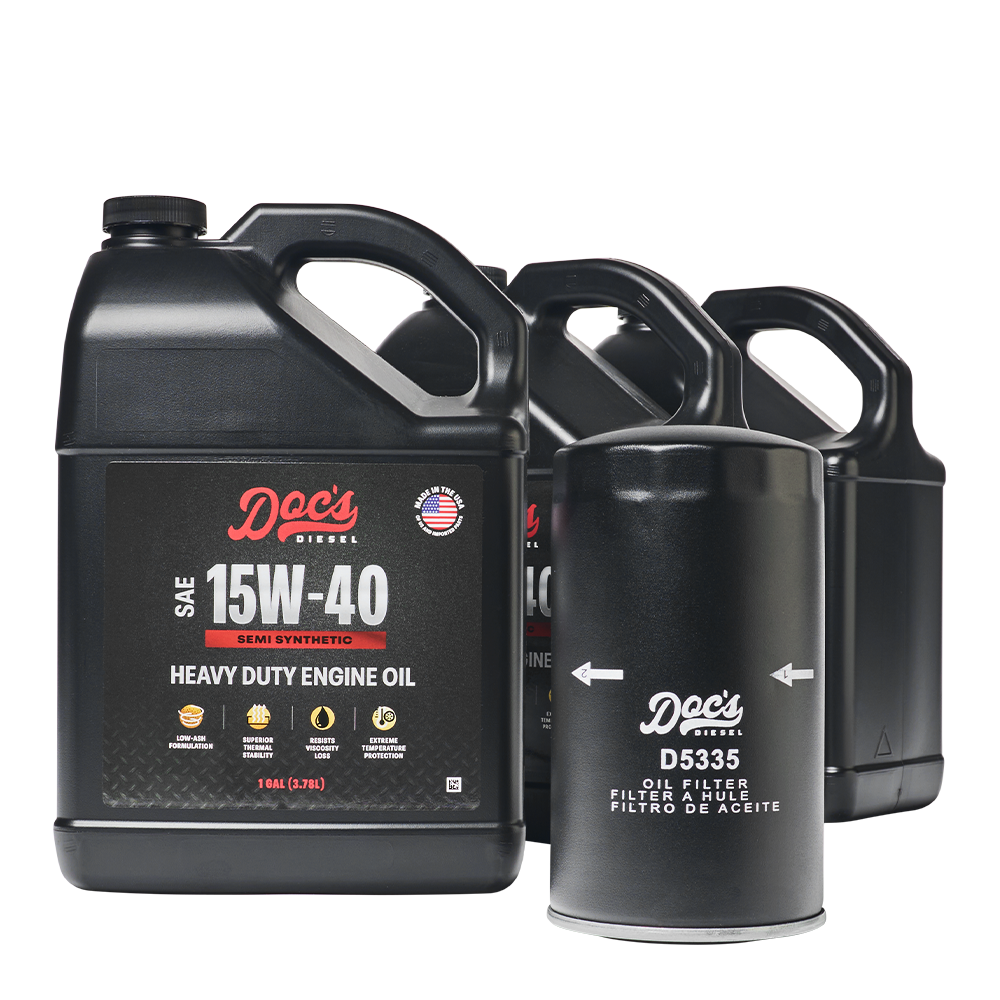 Doc's Diesel Dodge RAM 6.7L/5.9L Cummins 15W-40 SEMI Synthetic Oil Change Kit 1989-2024 brand_Doc's Diesel Gallons 3
