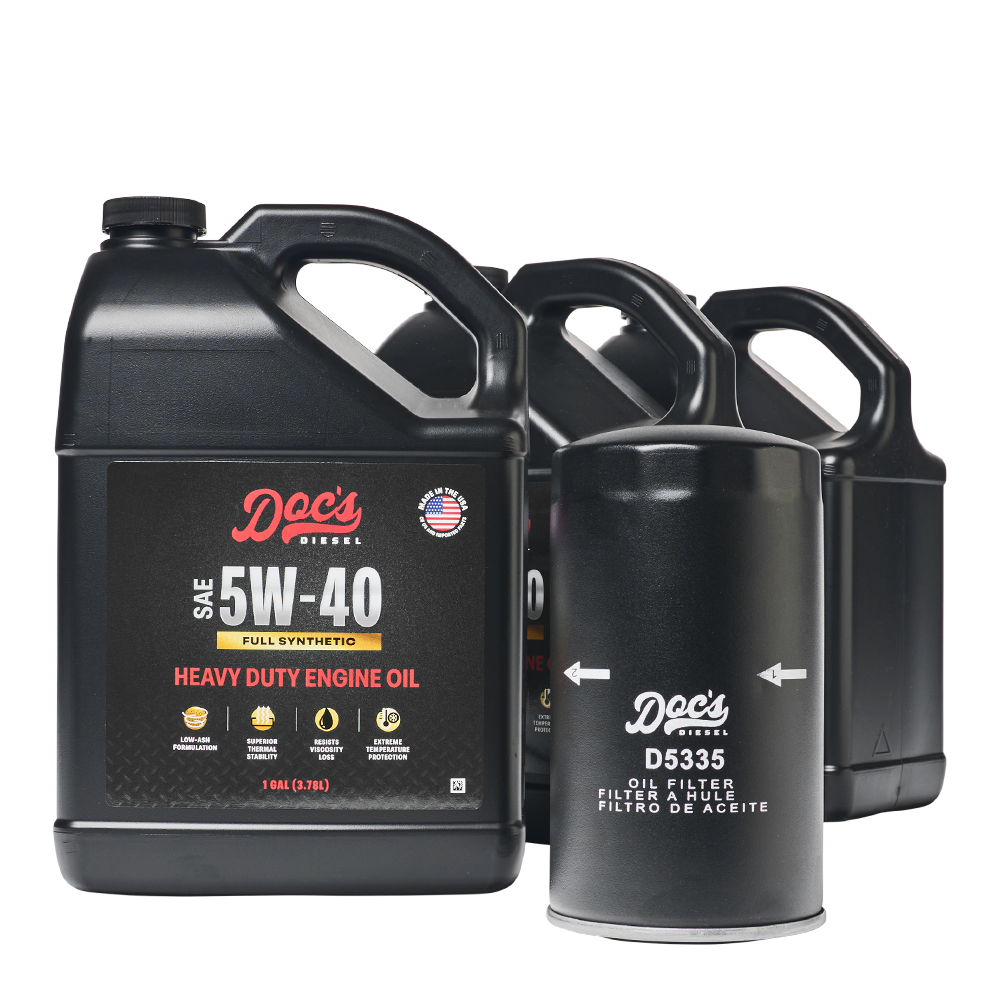 Doc's Diesel Dodge RAM 6.7L/5.9L Cummins 5W-40 Full Synthetic Oil Change Kit 1989-2024 brand_Doc's Diesel Gallons 3