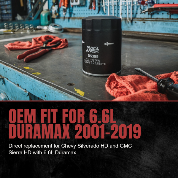 Doc's Diesel Chevrolet/GMC 6.6L Duramax Oil Filter 2001-2019