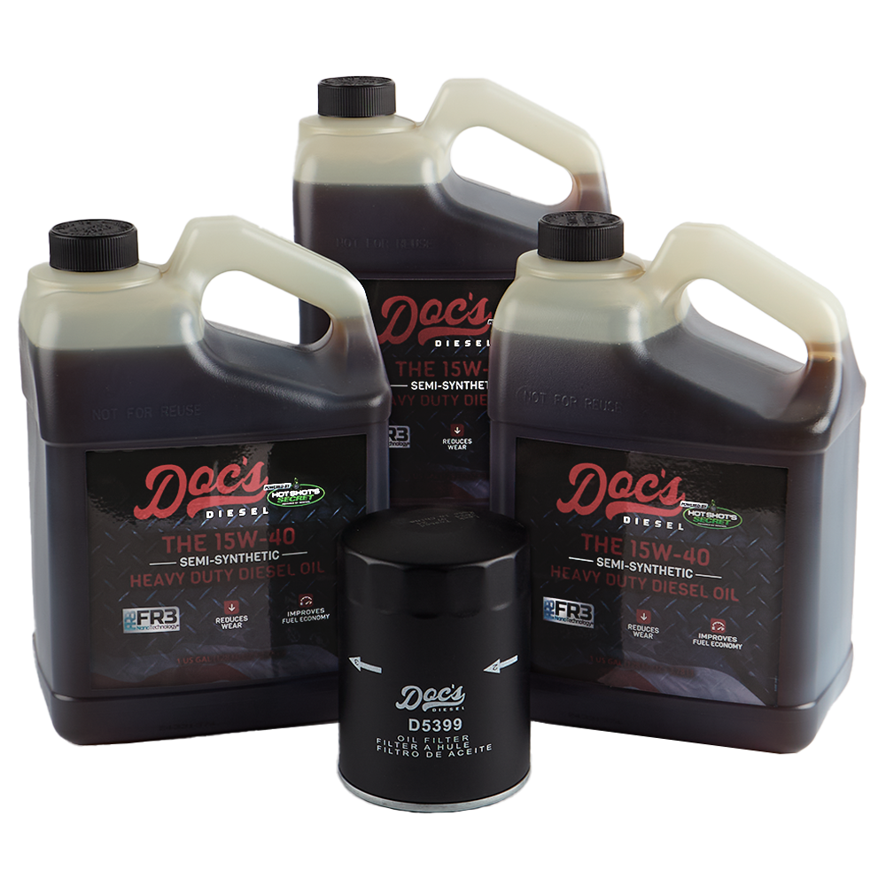 Doc's Diesel Chevrolet/GMC 6.6L Duramax 15W-40 SEMI Synthetic Oil Change Kit 2001-2019 brand_Hot Shot's 