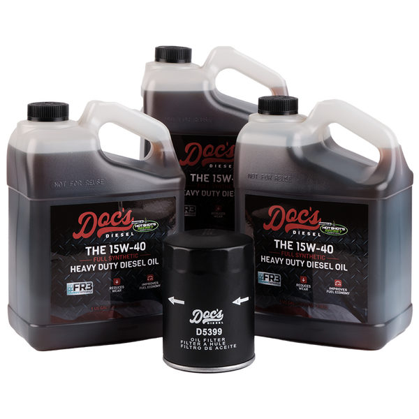 Doc's Diesel Chevrolet/GMC 6.6L Duramax 15W-40 Full Synthetic Oil Change Kit 2001-2019 brand_Hot Shot's 