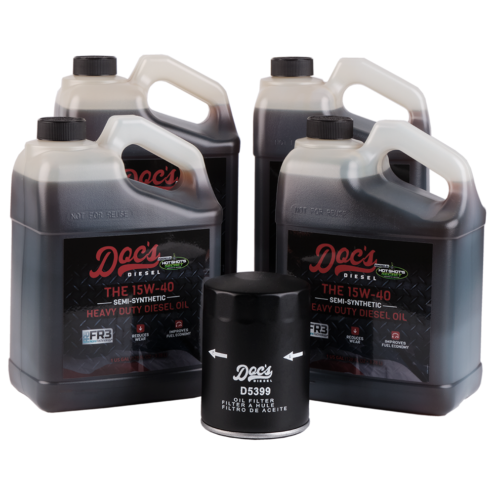 Doc's Chevrolet/GMC 6.6L Duramax 15W-40 SEMI Synthetic Oil Change Kit 2001-2019