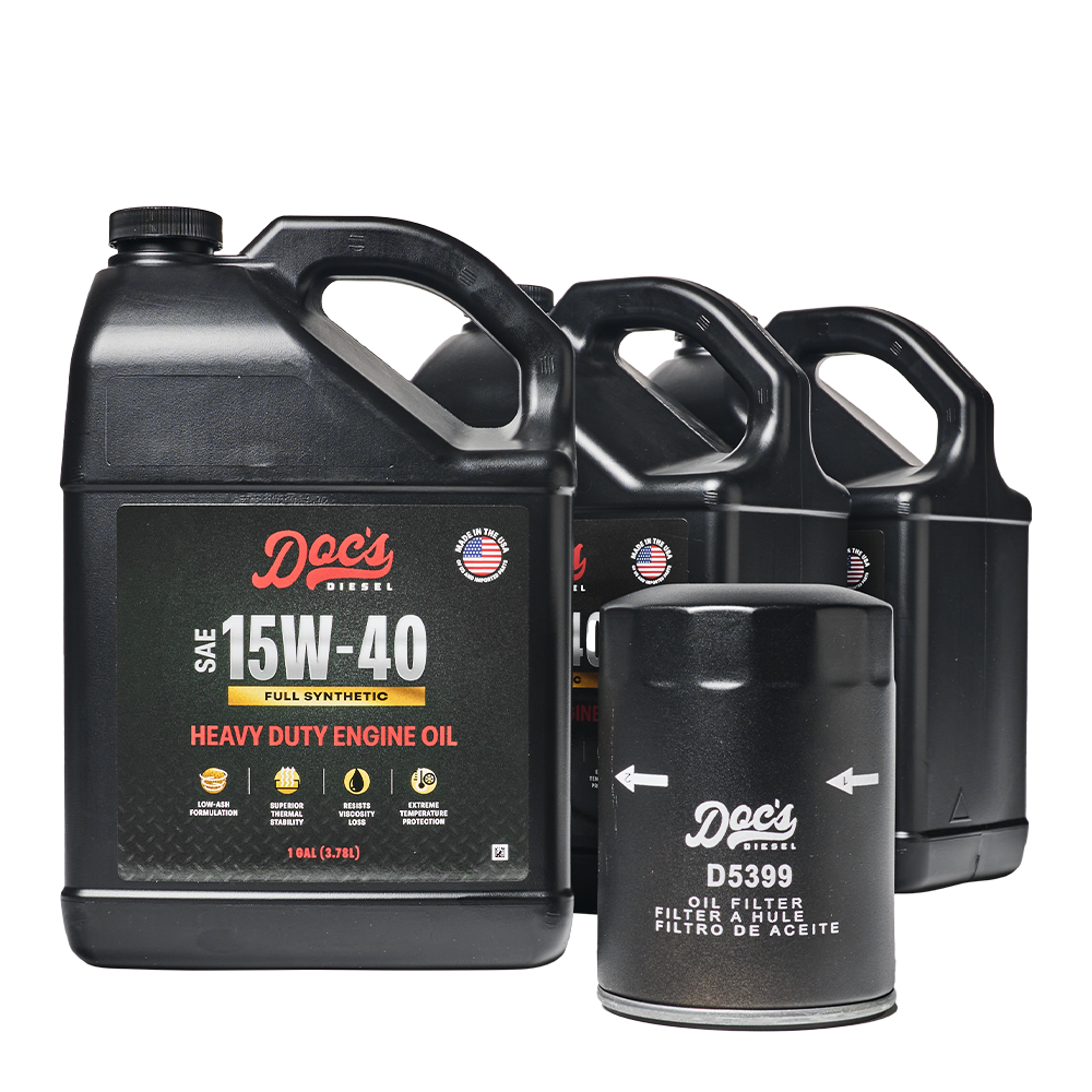 Doc's Diesel Chevrolet/GMC 6.6L Duramax 15W-40 Full Synthetic Oil Change Kit 2001-2019 brand_Doc's Diesel Gallons 3