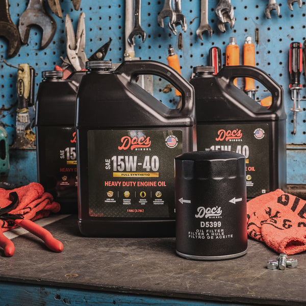 Doc's Diesel Chevrolet/GMC 6.6L Duramax 15W-40 Full Synthetic Oil Change Kit 2001-2019 brand_Doc's Diesel