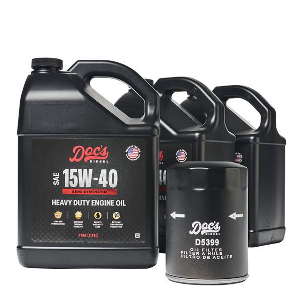 Doc's Diesel Chevrolet/GMC 6.6L Duramax 15W-40 SEMI Synthetic Oil Change Kit 2001-2019 brand_Doc's Diesel