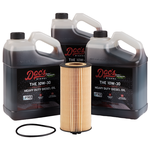 Doc's Ford 6.0L/6.4L Powerstroke 10W-30 Full Synthetic Oil Change Kit 2003-2010 brand_Hot Shot's Gallons 3