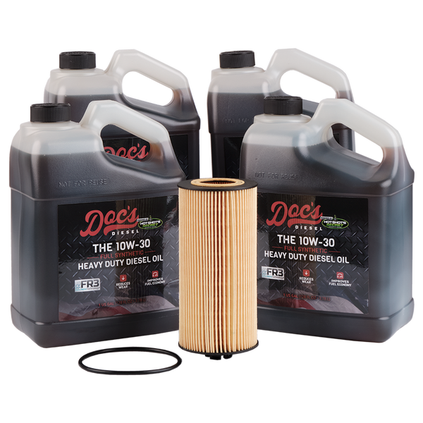 Doc's Diesel Ford 6.0L/6.4L Powerstroke 10W-30 Full Synthetic Oil Change Kit 2003-2010 brand_Hot Shot's Gallons 4