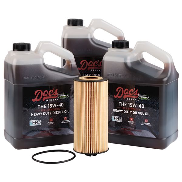 Doc's Diesel Ford 6.0L/6.4L Powerstroke 15W-40 Full Synthetic Oil Change Kit 2003-2010 brand_Hot Shot's Gallons 3