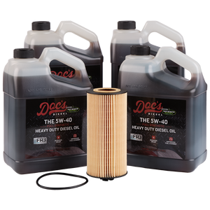 Doc's Ford 6.0L/6.4L Powerstroke 15W-40 Full Synthetic Oil Change Kit 2003-2010 4-Pack