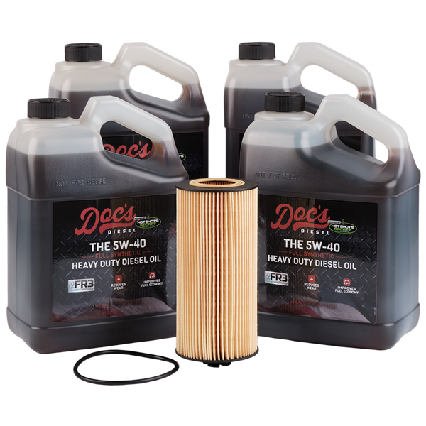 Doc's Diesel Ford 6.0L/6.4L Powerstroke 15W-40 Full Synthetic Oil Change Kit 2003-2010 brand_Hot Shot's Gallons 4