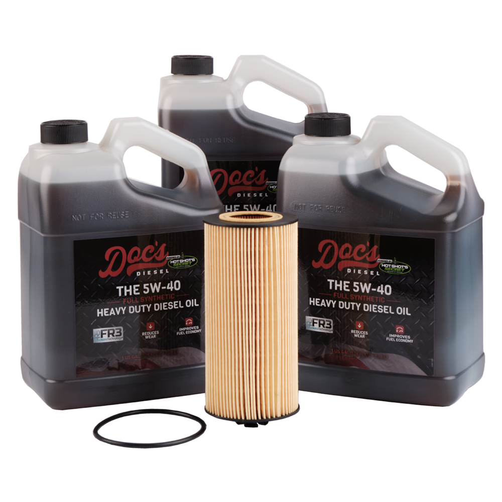 Doc's Ford 6.0L/6.4L Powerstroke 5W-40 Full Synthetic Oil Change Kit 2003-2010