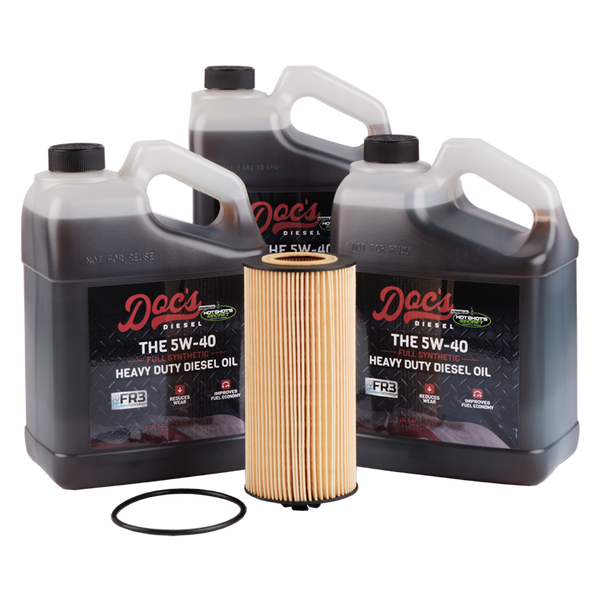 Doc's Diesel Ford 6.0L/6.4L Powerstroke 5W-40 Full Synthetic Oil Change Kit 2003-2010 brand_Hot Shot's Gallons 3