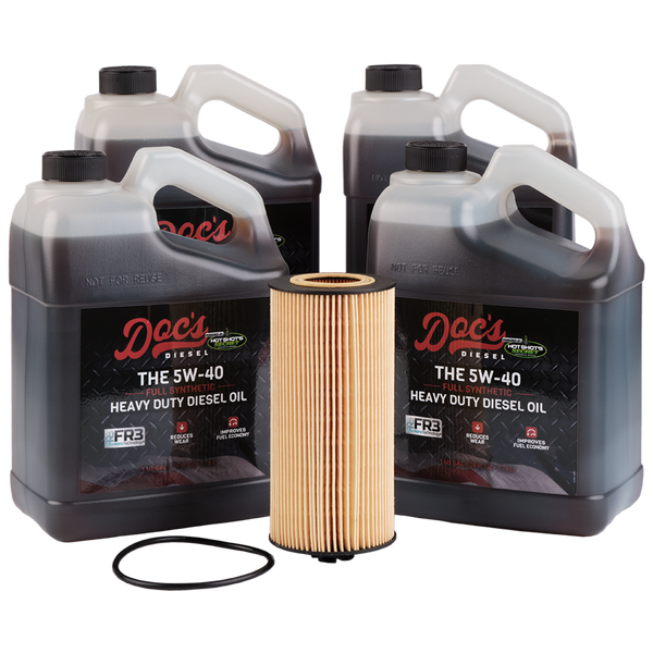 Doc's Diesel Ford 6.0L/6.4L Powerstroke 5W-40 Full Synthetic Oil Change Kit 2003-2010 brand_Hot Shot's Gallons 4