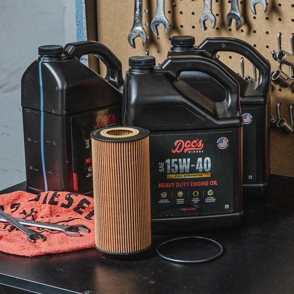 Doc's Diesel Ford 6.0L/6.4L Powerstroke 15W-40 Full Synthetic Oil Change Kit 2003-2010 brand_Doc's Diesel Gallons 4