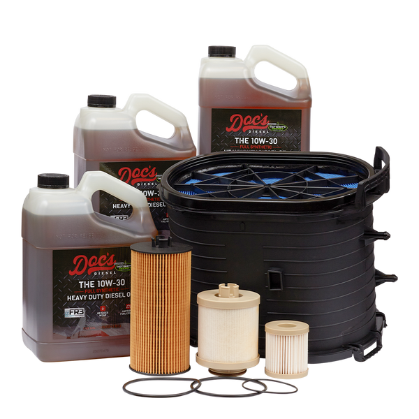 Doc's Ford 6.0L Powerstroke 10W-30 Full Synthetic Oil + Filter Maintenance Kit 2003-2007 brand_Hot Shot's Gallons 3