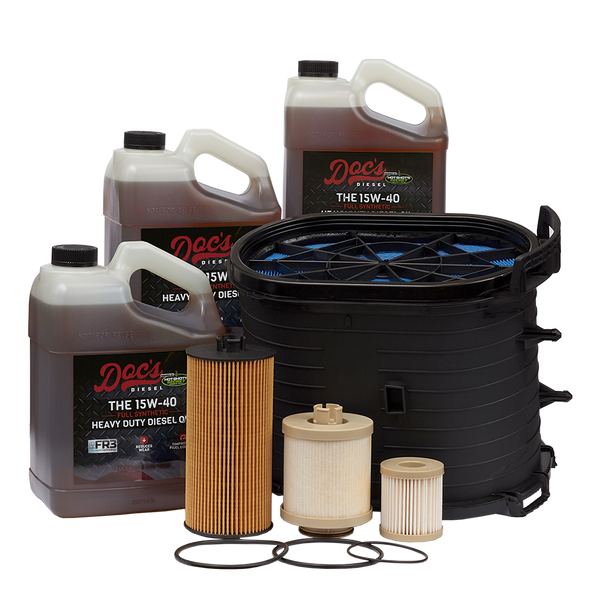 Doc's Ford 6.0L Powerstroke 15W-40 Full Synthetic Oil + Filter Maintenance Kit 2003-2007 brand_Hot Shot's Gallons 3