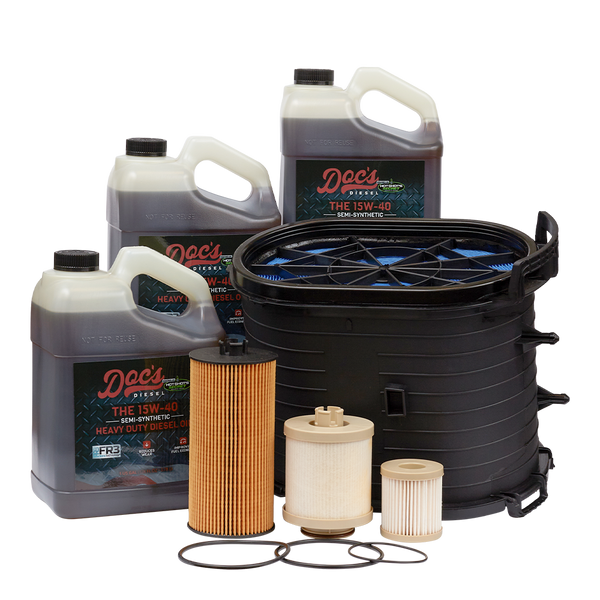 Doc's Ford 6.0L Powerstroke 15W-40 SEMI Synthetic Oil + Filter Maintenance Kit 2003-2007 brand_Hot Shot's Gallons 3