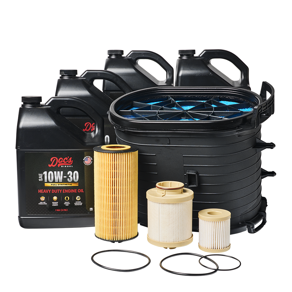 Doc's Diesel Ford 6.0L Powerstroke 10W-30 Full Synthetic Oil + Filter Maintenance Kit 2003-2007 brand_Doc's Diesel Gallons 4