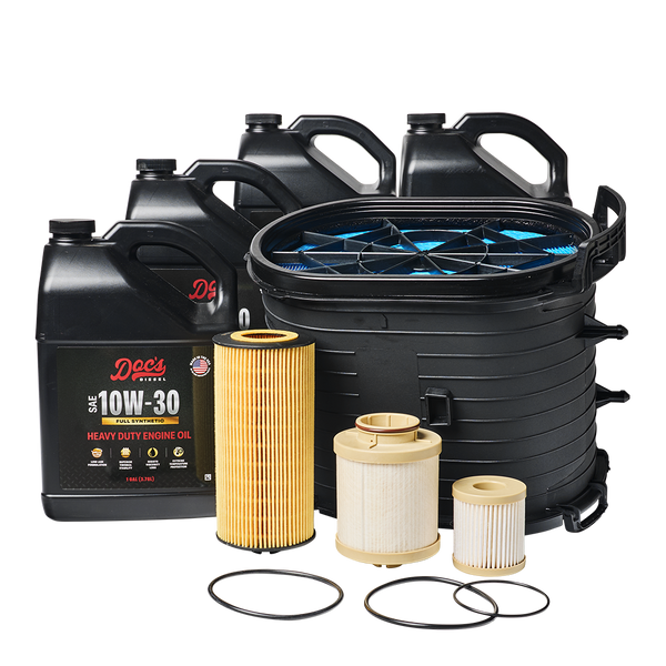 Doc's Diesel Ford 6.0L Powerstroke 10W-30 Full Synthetic Oil + Filter Maintenance Kit 2003-2007 brand_Doc's Diesel Gallons 4