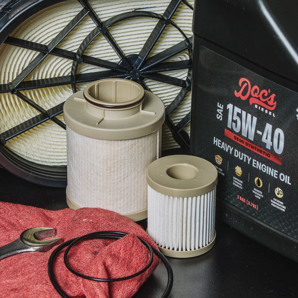 Doc's Diesel Ford 6.0L Powerstroke 15W-40 SEMI Synthetic Oil + Filter Maintenance Kit 2003-2007 brand_Doc's Diesel