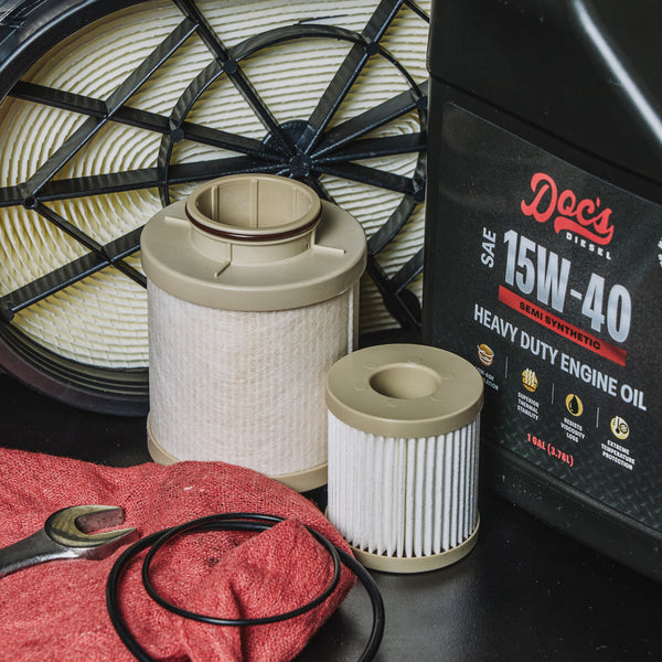 Doc's Diesel Ford 6.0L Powerstroke 15W-40 SEMI Synthetic Oil + Filter Maintenance Kit 2003-2007 brand_Doc's Diesel