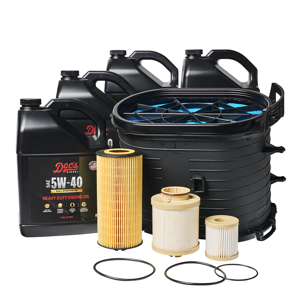 Doc's Diesel Ford 6.0L Powerstroke 5W-40 Full Synthetic Oil + Filter Maintenance Kit 2003-2007 brand_Doc's Diesel Gallons 4