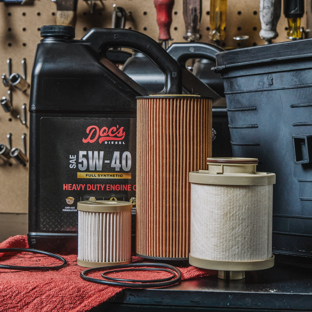 Doc's Diesel Ford 6.0L Powerstroke 5W-40 Full Synthetic Oil + Filter Maintenance Kit 2003-2007 brand_Doc's Diesel
