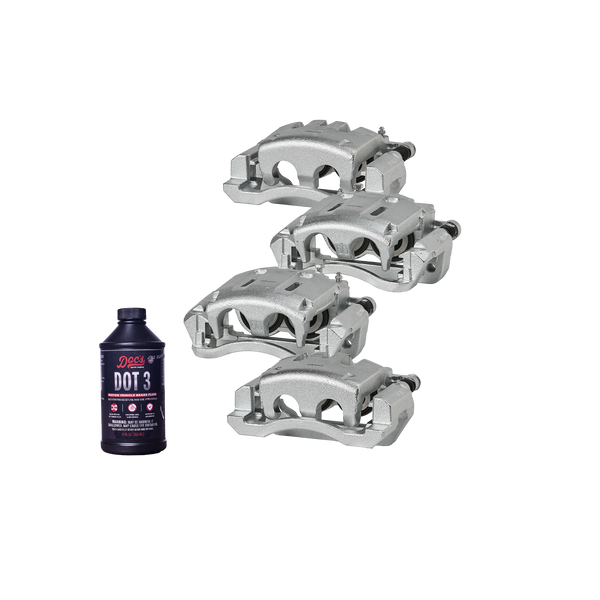 Doc's Diesel Ford 6.0/6.4/6.7L Powerstroke F-250/350 Front & Rear Caliper Kit 2007-2012 DDBKC4F-006 kit_with-fluid