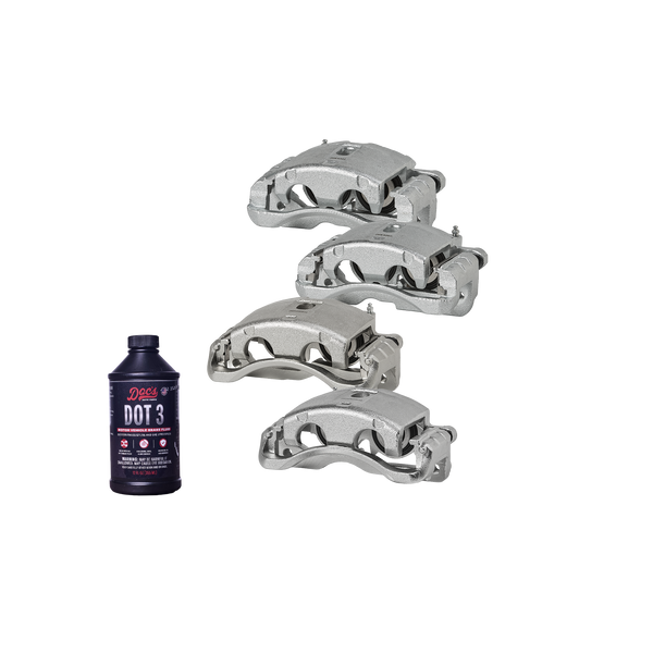 Doc's Diesel Chevrolet/GMC 6.6L Duramax 2500HD/3500/3500HD 4WD Front & Rear Caliper Kit 2001-2010 DDBKC4F-008 kit_with-fluid
