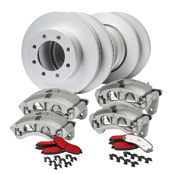 Doc's Diesel Ram 6.7L Cummins 2500/3500 SRW High-Carbon Front & Rear Complete Brake Kit 2019-2025 DDBKPCR4-004 kit_without-fluid color_silver