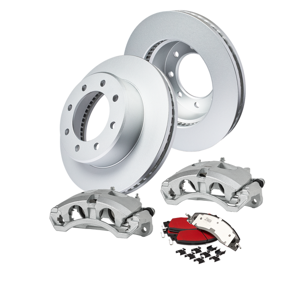 Doc's Diesel Dodge/Ram 5.9/6.7L Cummins 2500/3500 High-Carbon Front Complete Brake Kit 2009-2018 DDBKPCRF-003 kit_without-fluid color_silver