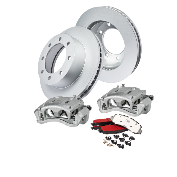 Doc's Diesel Ford 6.0L Powerstroke F-250/350 High-Carbon Front Complete Brake Kit 2005-2007 DDBKPCRF-006 kit_without-fluid color_silver
