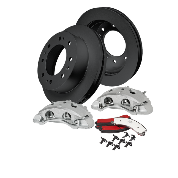 Doc's Diesel Chevrolet/GMC 6.6L Duramax 2500HD/3500HD SRW High-Carbon Front Complete Brake Kit 2011-2019 DDBKPCRF-101 kit_without-fluid color_black