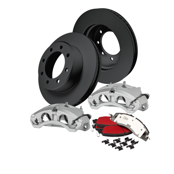 Doc's Diesel Dodge/Ram 5.9/6.7L Cummins 2500/3500 High-Carbon Front Complete Brake Kit 2009-2018 DDBKPCRF-103 kit_without-fluid color_black