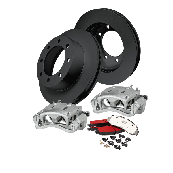 Doc's Diesel Ford 6.0L Powerstroke F-250/350 High-Carbon Front Complete Brake Kit 2005-2007 DDBKPCRF-106 kit_without-fluid color_black