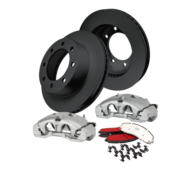 Doc's Diesel Ford 6.7L Powerstroke F-250 High-Carbon Front Complete Brake Kit 2012-2013 DDBKPCRF-110 kit_without-fluid color_black