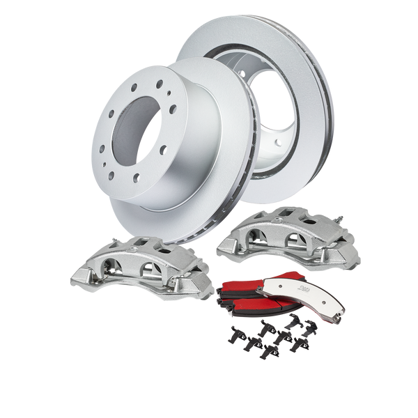 Doc's Diesel Chevrolet/GMC 6.6L Duramax 2500HD/3500HD SRW High-Carbon Rear Complete Brake Kit 2011-2019 DDBKPCRR-001 kit_without-fluid color_silver