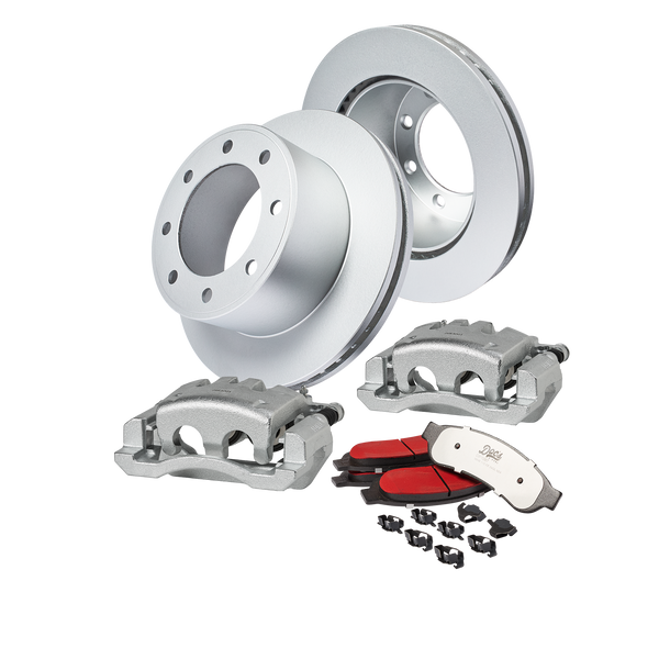 Doc's Diesel Ford 6.7L Powerstroke F-250/350 High-Carbon Rear Complete Brake Kit 2011-2012 DDBKPCRR-007 kit_without-fluid color_silver