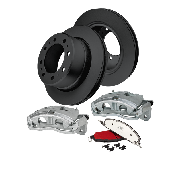 Doc's Diesel Dodge/Ram 6.7L Cummins 2500/3500 SRW High-Carbon Rear Complete Brake Kit 2009-2019 DDBKPCRR-103 kit_without-fluid color_black