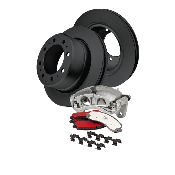 Doc's Diesel Ram 6.7L Cummins 2500/3500 SRW High-Carbon Rear Complete Brake Kit 2019-2025 DDBKPCRR-104 kit_without-fluid color_black