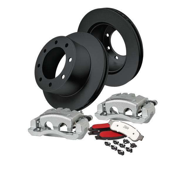 Doc's Diesel Ford 6.4L Powerstroke F-250/350 High-Carbon Rear Complete Brake Kit 2008-2010 DDBKPCRR-106 kit_without-fluid color_black