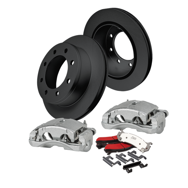 Doc's Diesel Chevrolet/GMC 6.6L Duramax 2500HD/3500/3500HD 4WD High-Carbon Rear Complete Brake Kit 2001-2010 DDBKPCRR-108 kit_without-fluid color_black