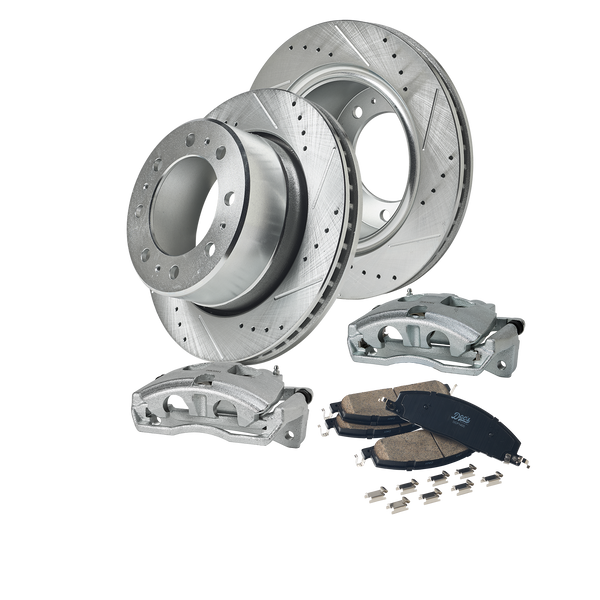 Doc's Diesel Dodge/Ram 6.7L Cummins 2500/3500 SRW Drilled + Slotted Rear Complete Brake Kit 2009-2019 DDBKPCRR-203 kit_without-fluid