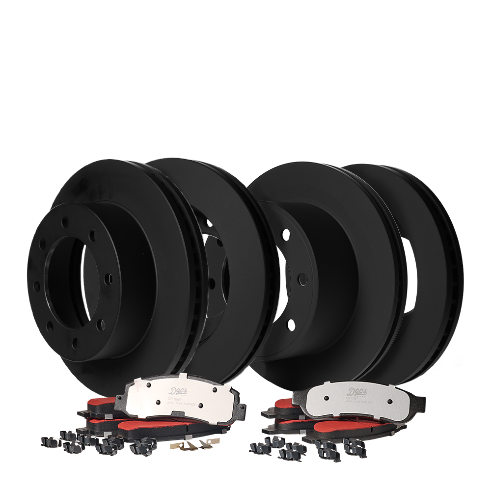 Doc's Diesel Ford 6.0L Powerstroke SRW Front and Rear Brake Pads and Rotors Kit 2005-2007