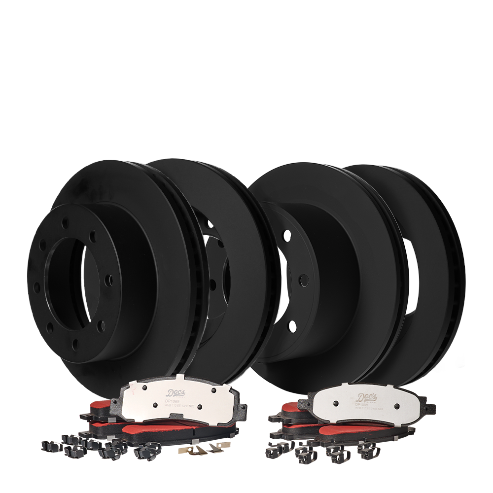 Doc's Diesel Ford 6.0L Powerstroke SRW Front and Rear Brake Pads and Rotors Kit 2005-2007