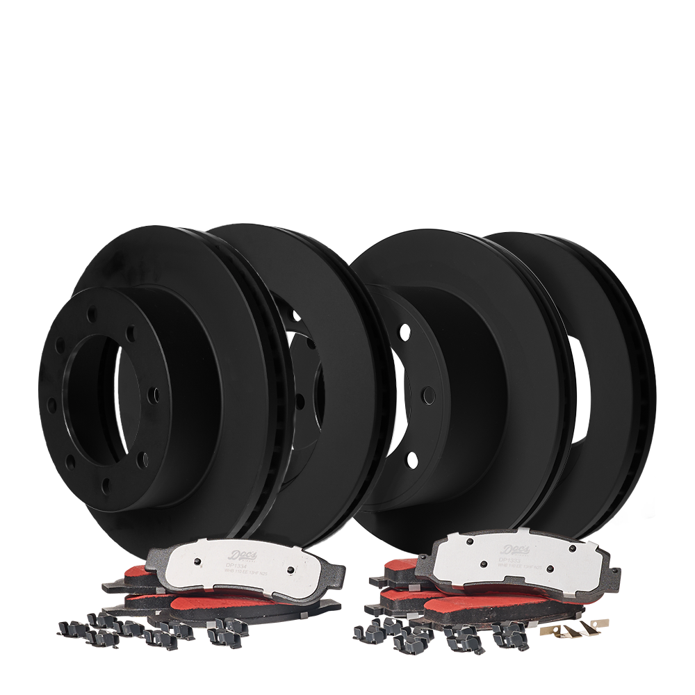 Doc's Diesel Ford 6.4L Powerstroke SRW Front and Rear Brake Pads and Rotors Kit 2008-2010