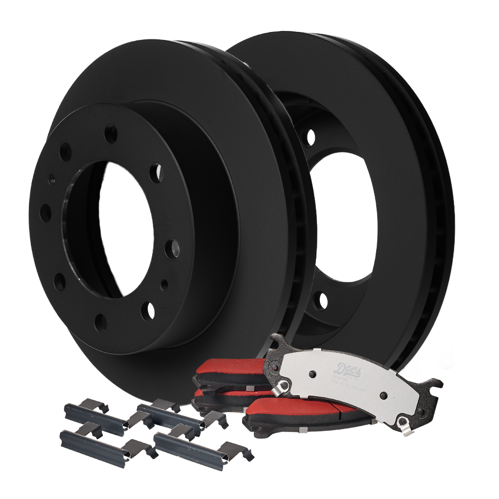 Doc's Diesel Chevrolet/GMC 6.6L Duramax SRW Front Brake Pads and Rotors Kit 2001-2010 2500HD, 2004-2010 3500HD
